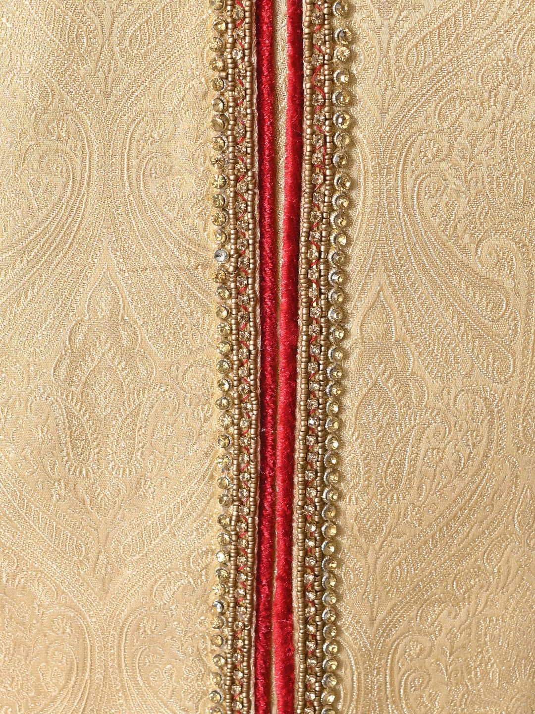 Ethnic Motifs Gold Sherwani