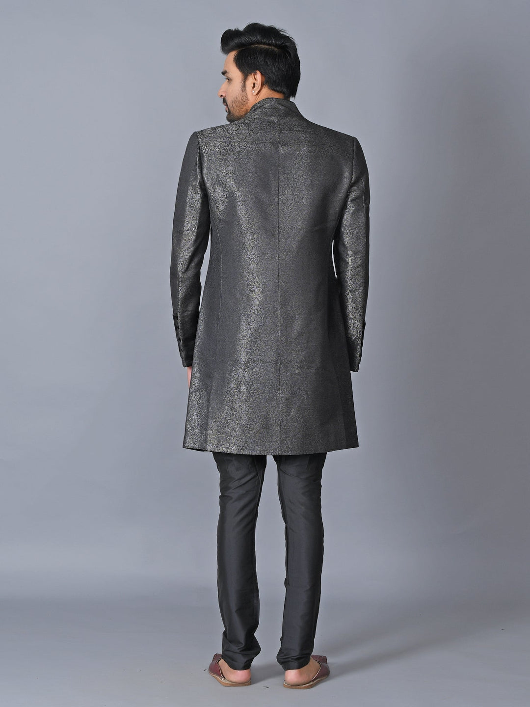 Ethnic Motifs Black Sherwani