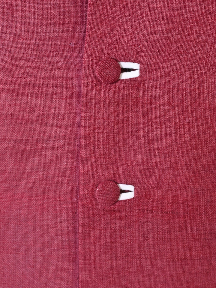 Ethnic Motifs Red Sherwani