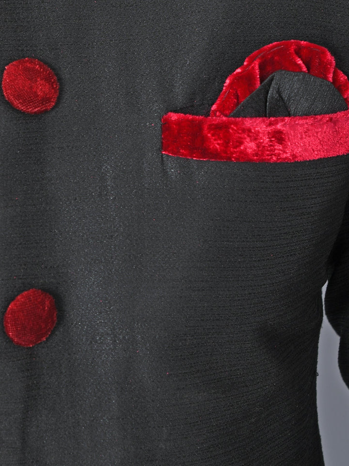 Ethnic Motifs Black Sherwani