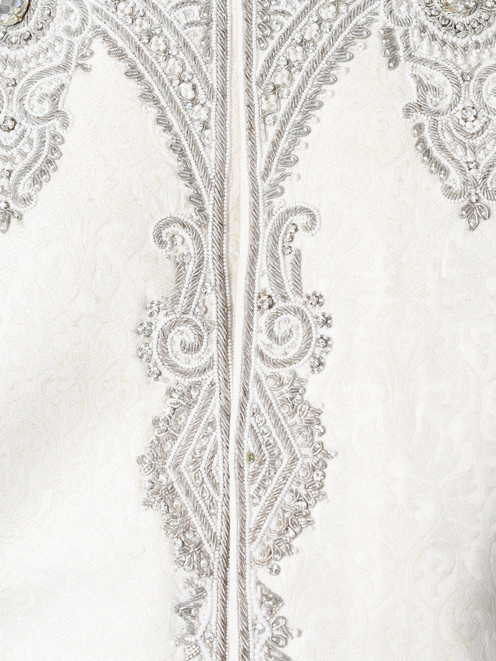Ethnic Motifs Cream Sherwani