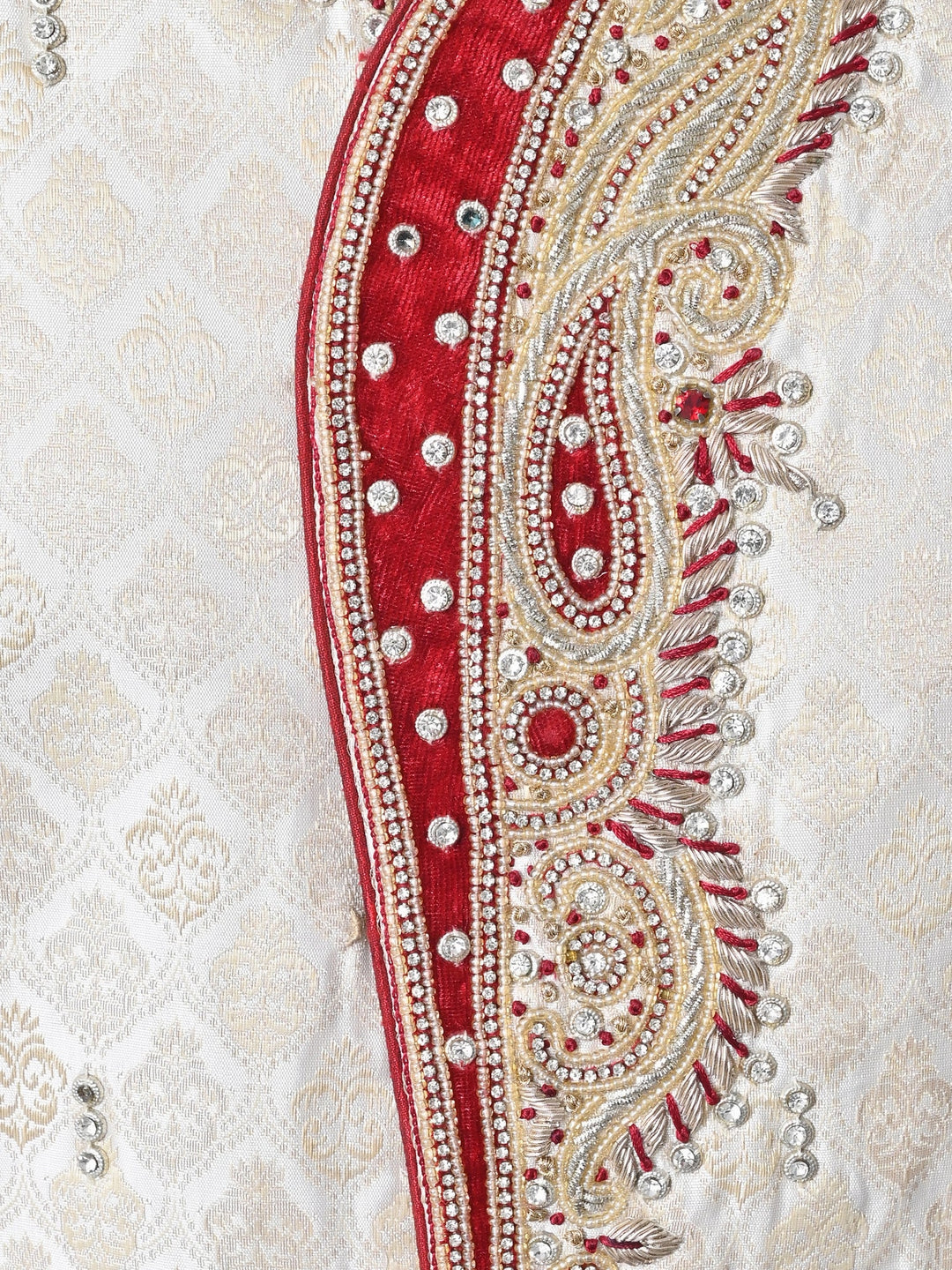 Ethnic Motifs Off White Sherwani