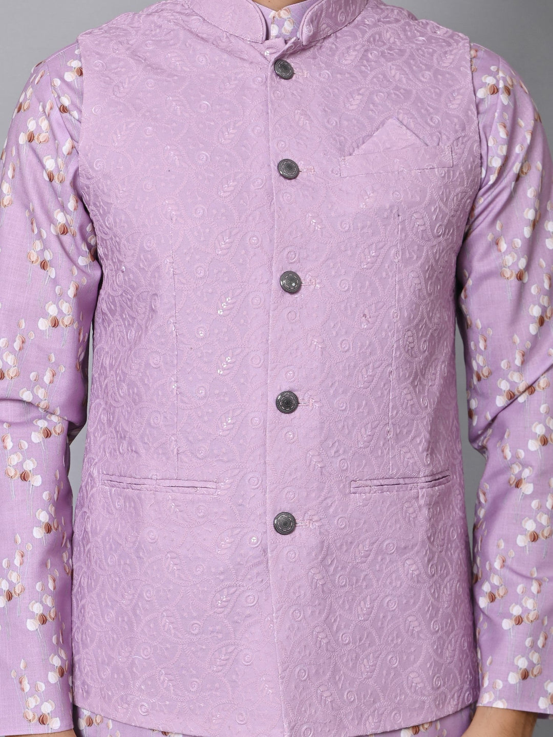 Sequence Pink Jacket Kurta Set