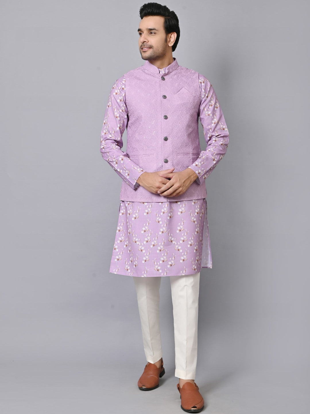 Sequence Pink Jacket Kurta Set