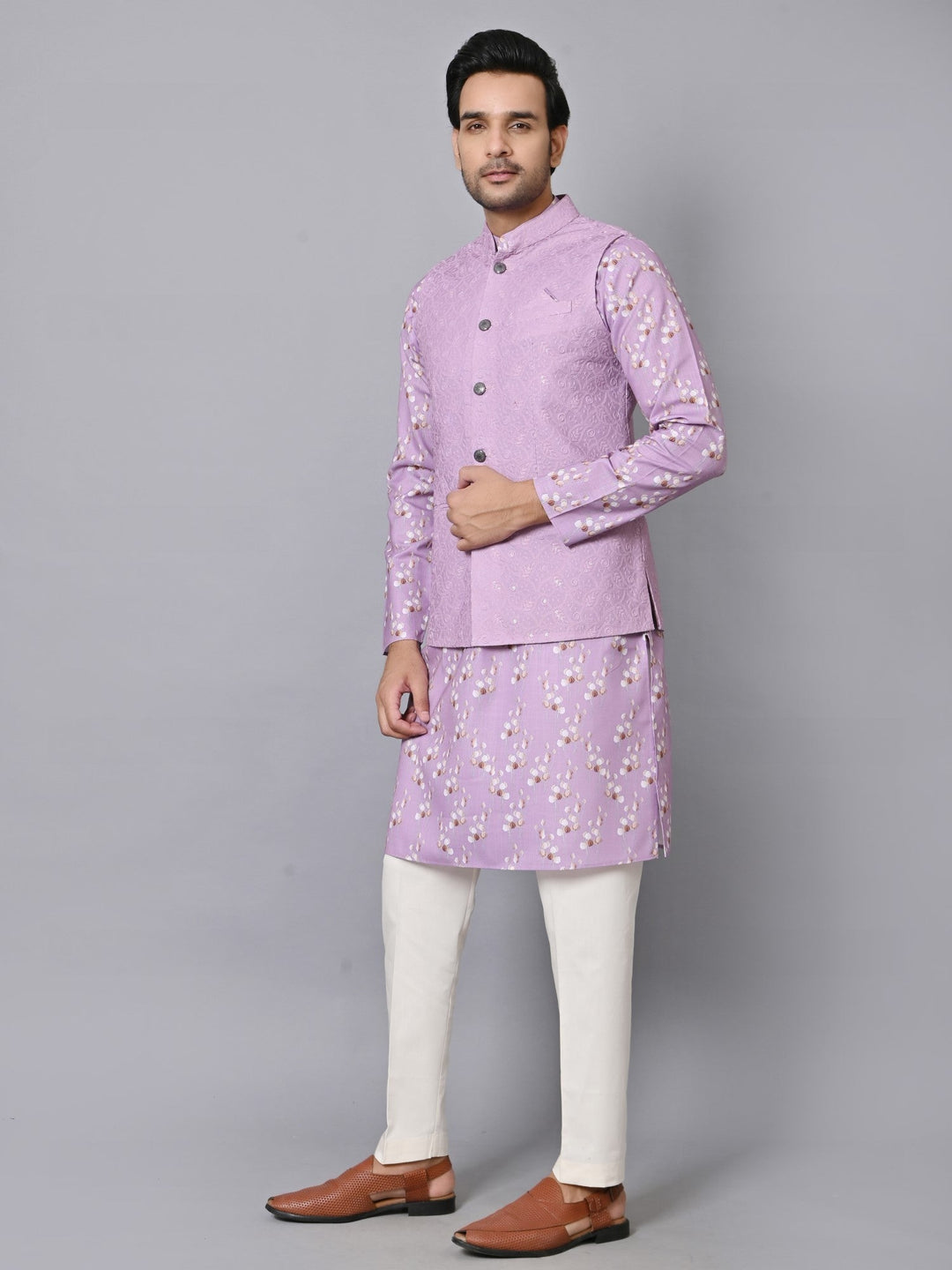 Sequence Pink Jacket Kurta Set