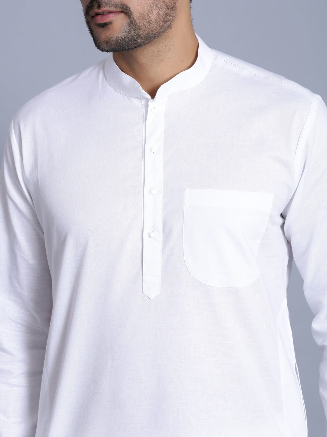Solid White Kurta Set