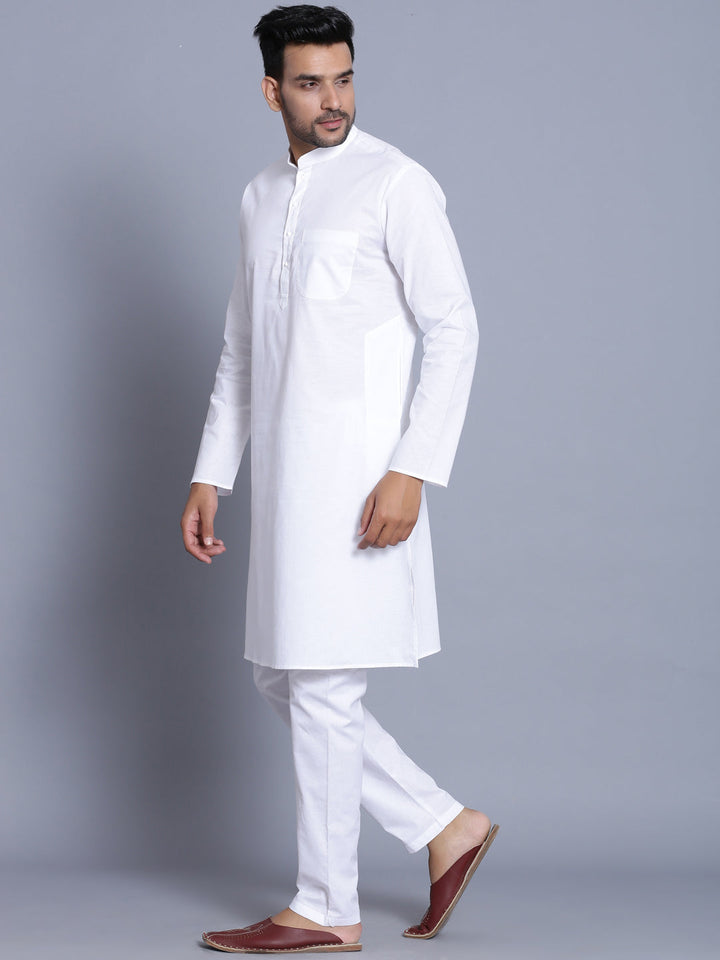 Solid White Kurta Set