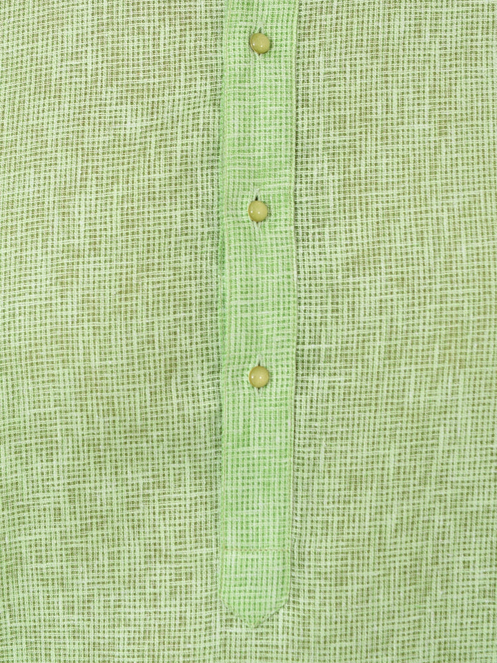 Textured Green Kurta Set