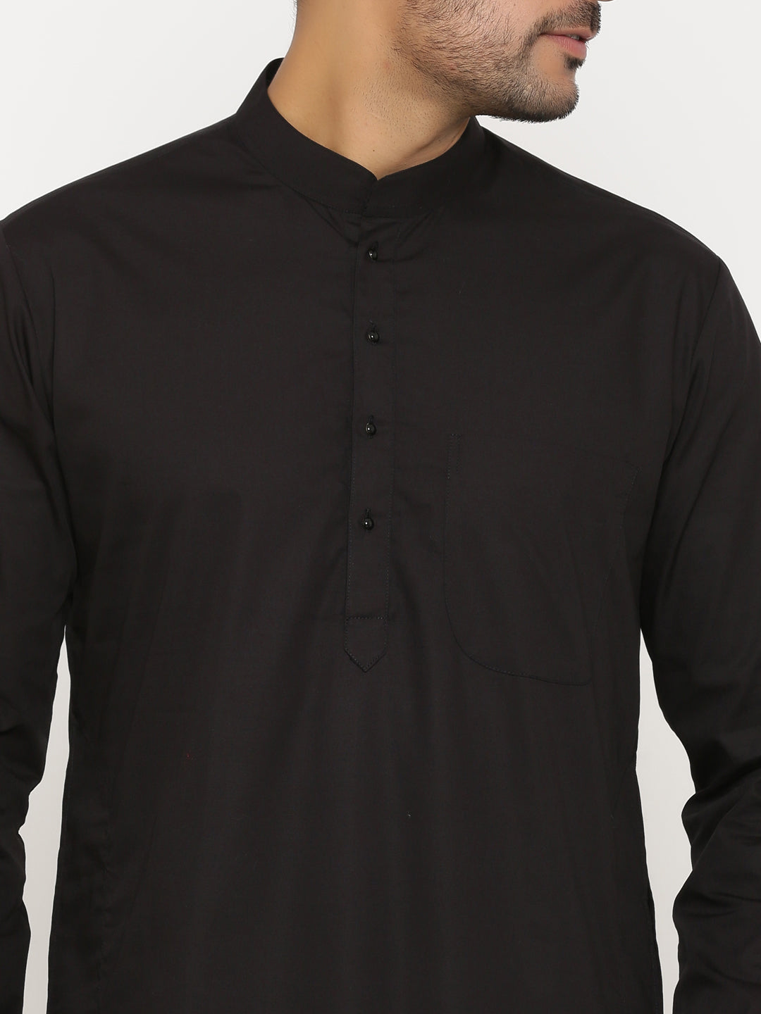 Solid Black Kurta Set