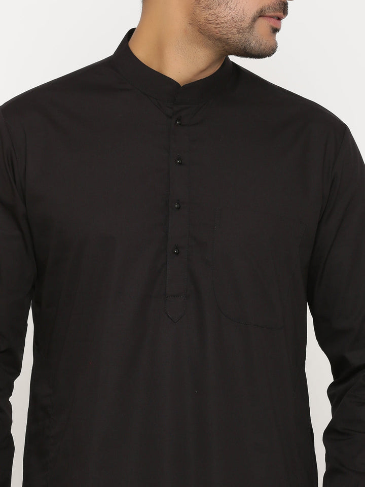 Solid Black Kurta Set