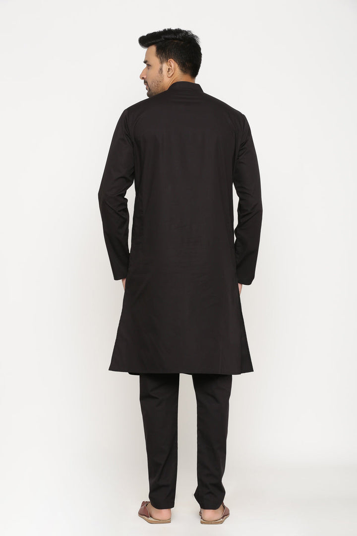 Solid Black Kurta Set