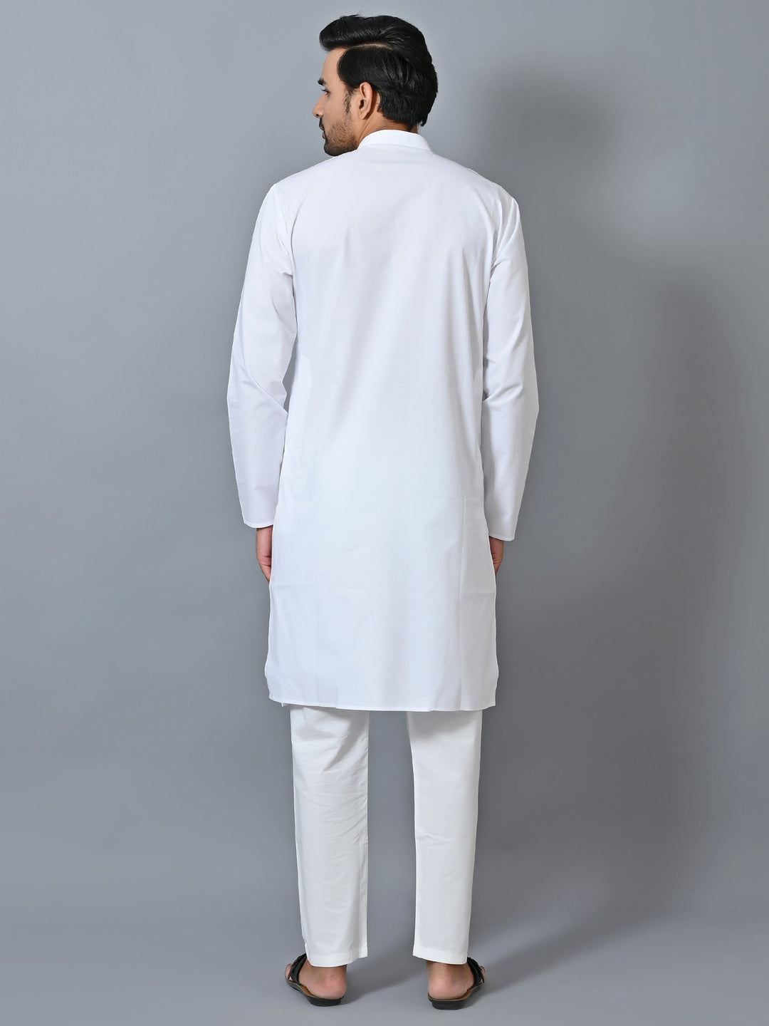 Solid White Kurta Set