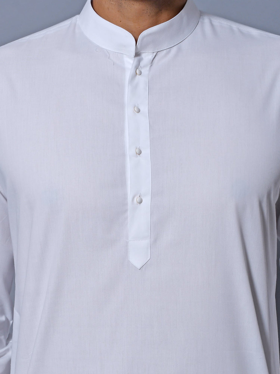 Textured White Kurta Set