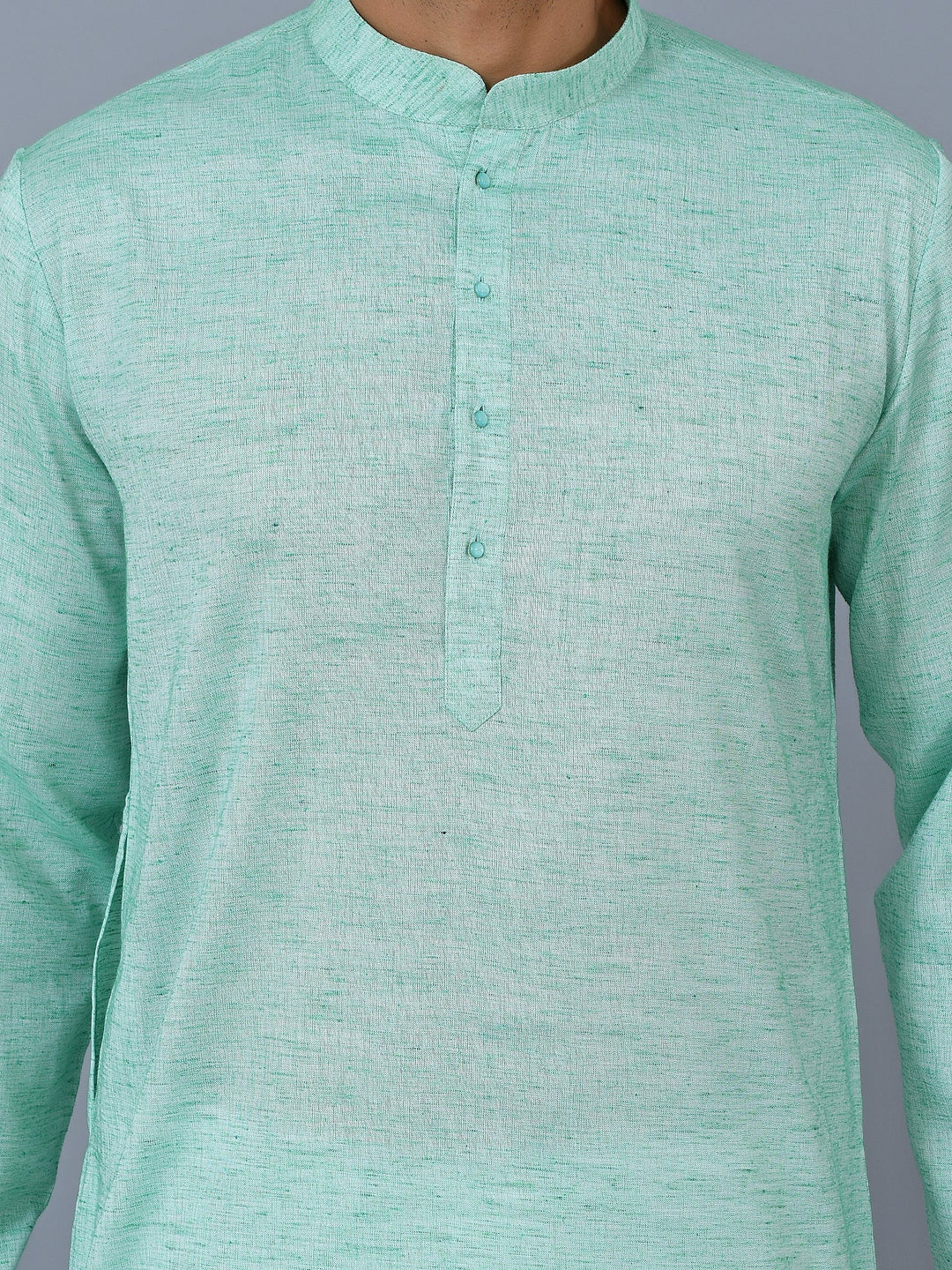 Textured Green Kurta Set