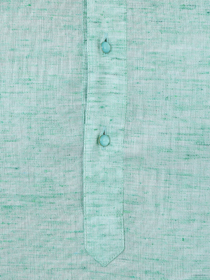Textured Green Kurta Set