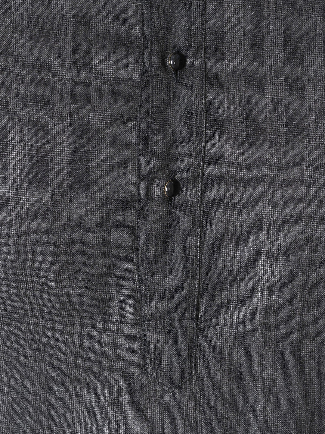 Textured Black Kurta Set