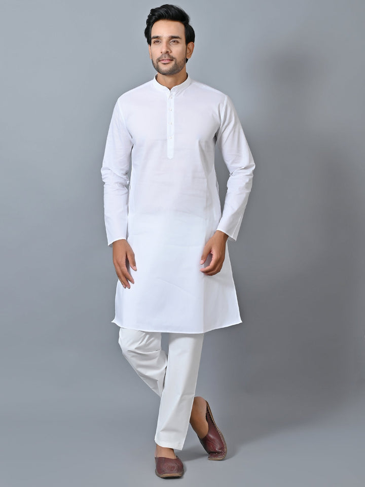 Solid White Kurta Set