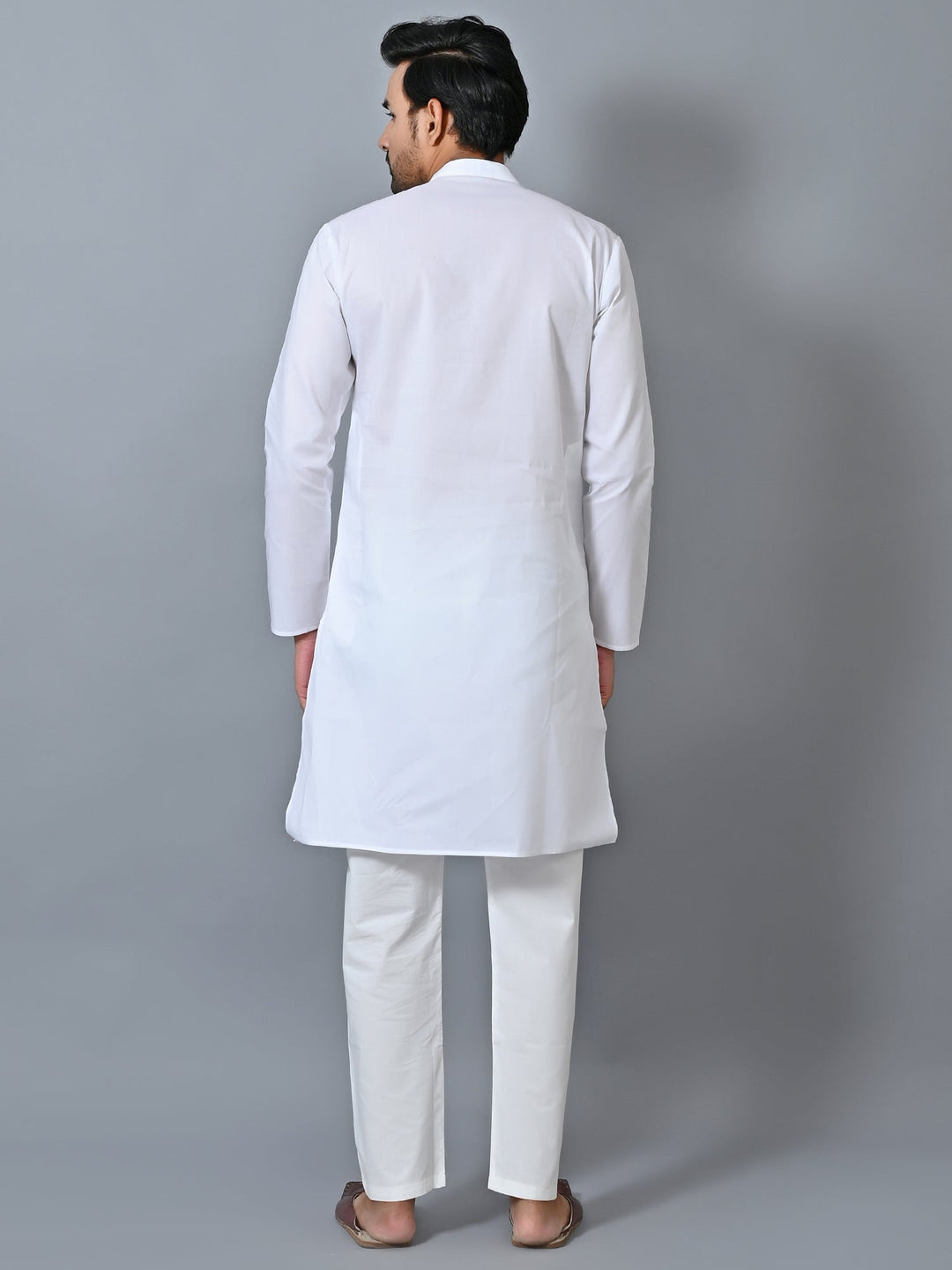 Solid White Kurta Set