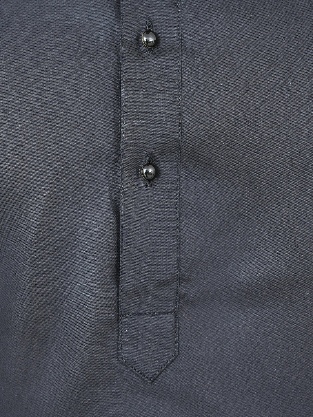 Textured Black Kurta Set