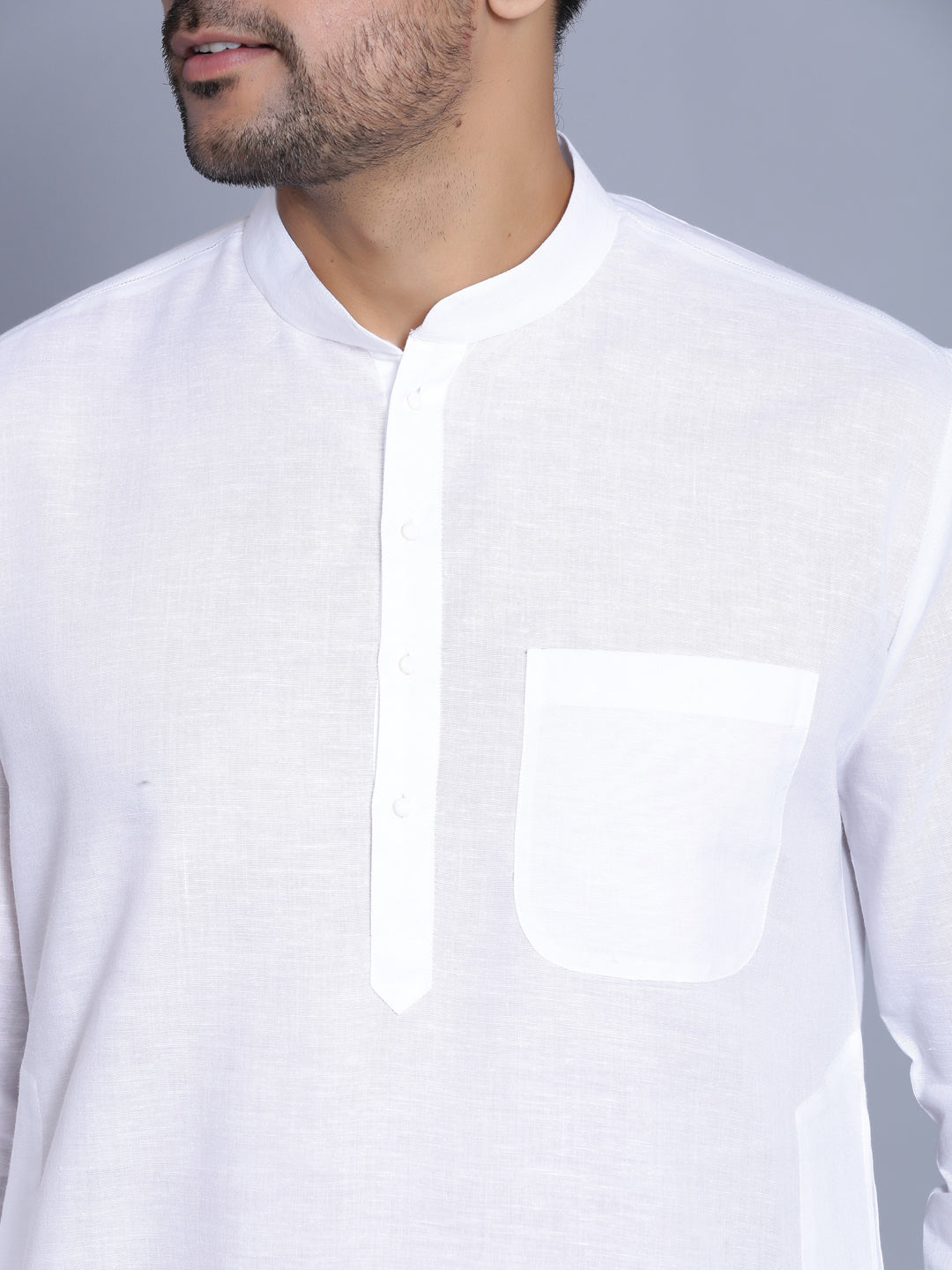 Solid White Kurta Set