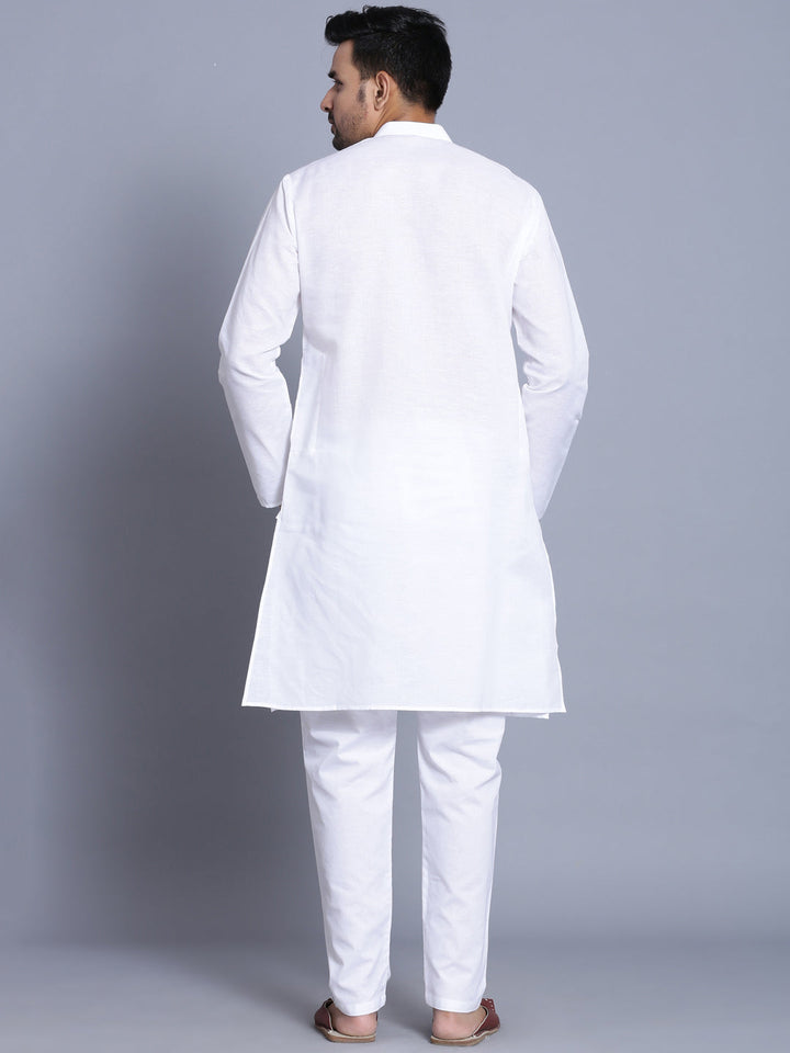 Solid White Kurta Set