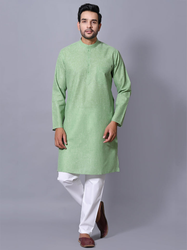 Textured Teal Kurta Set