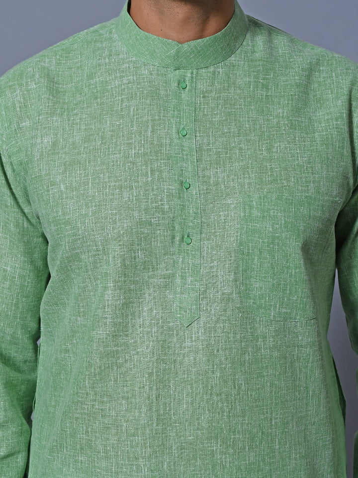 Textured Teal Kurta Set