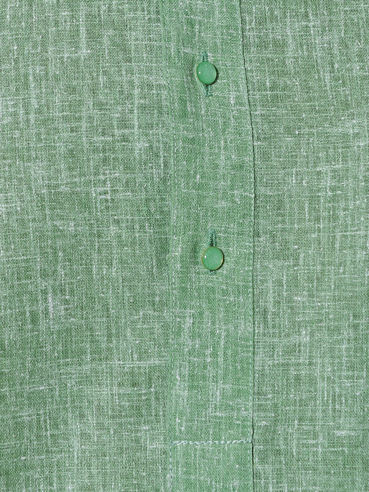 Textured Teal Kurta Set
