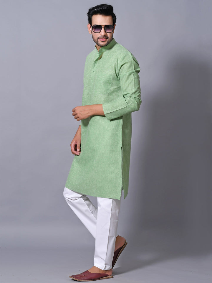 Textured Teal Kurta Set