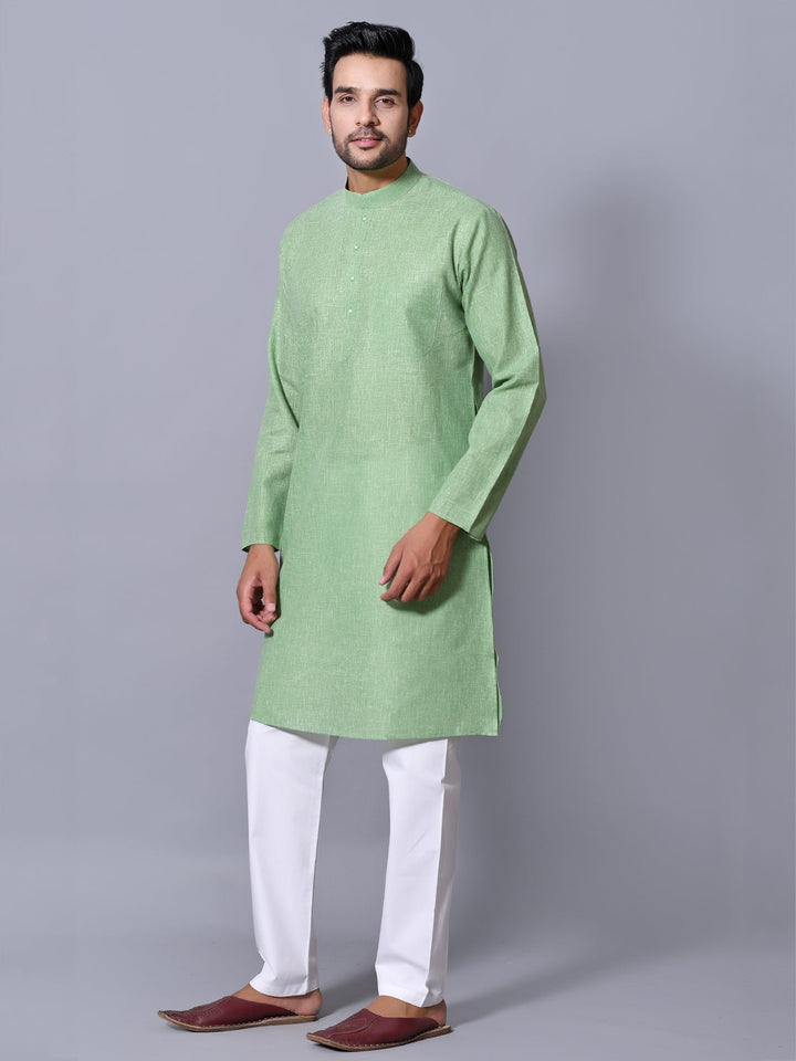 Textured Teal Kurta Set