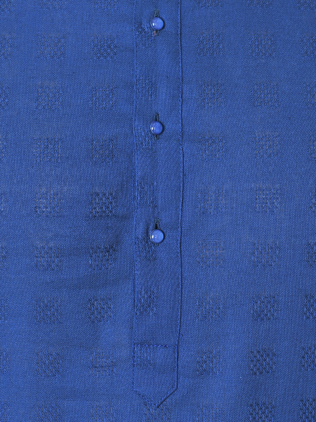 Textured Navy Blue Kurta Set