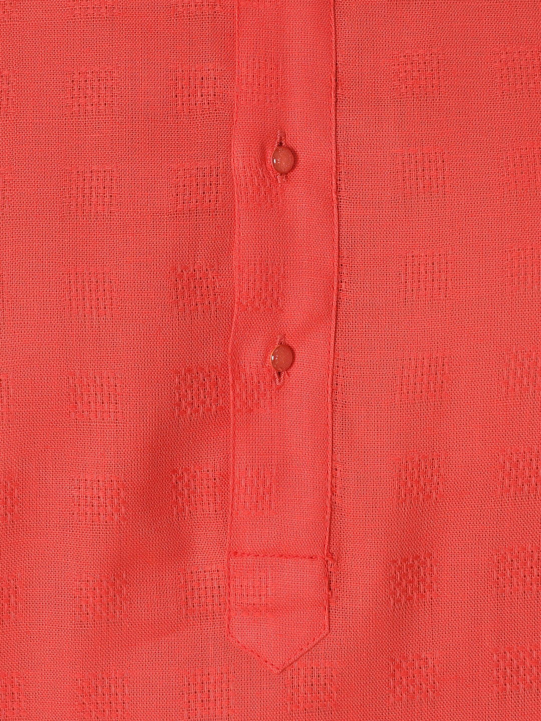 Textured Red Kurta Set