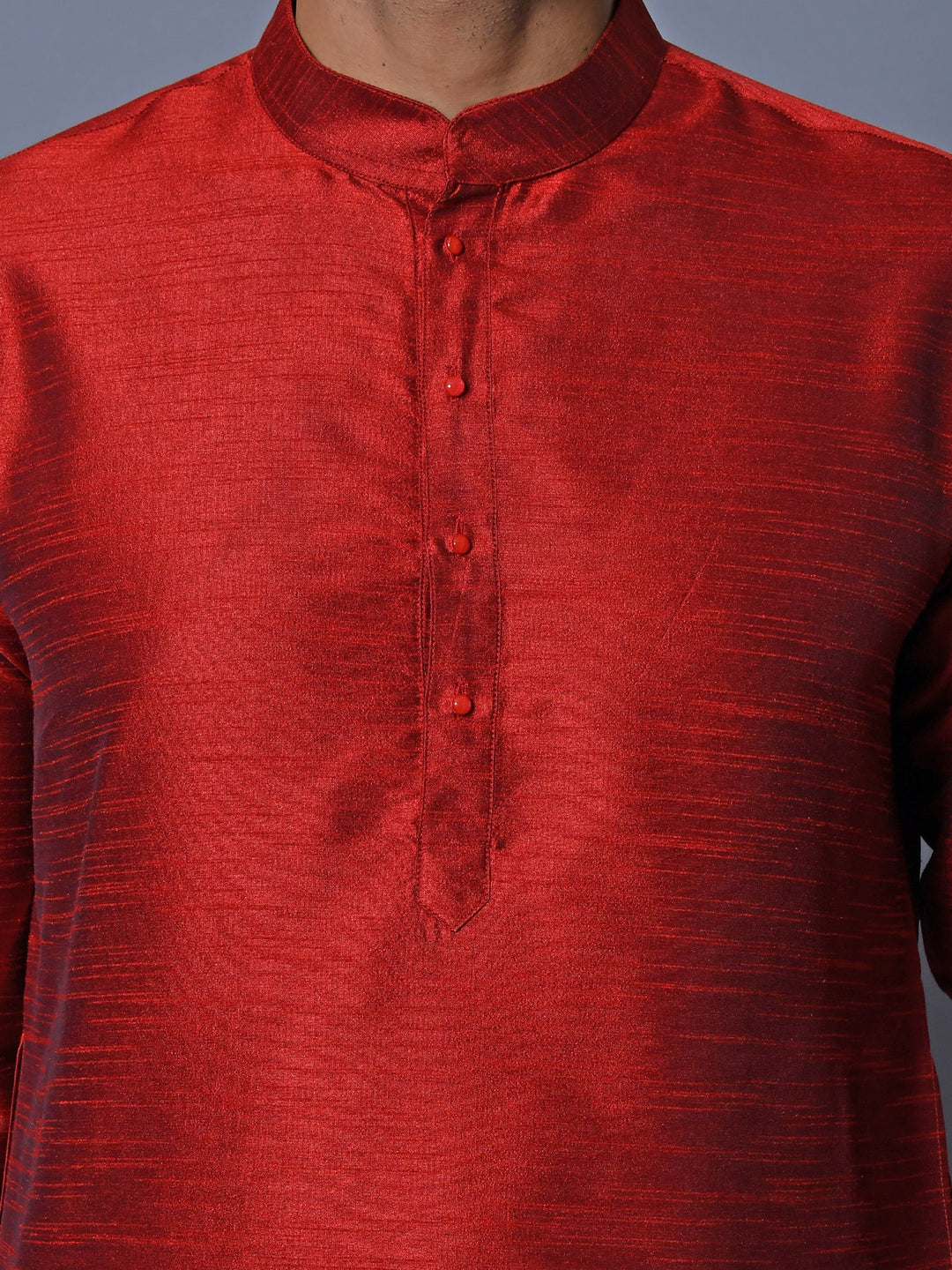 Solid Maroon Kurta Set