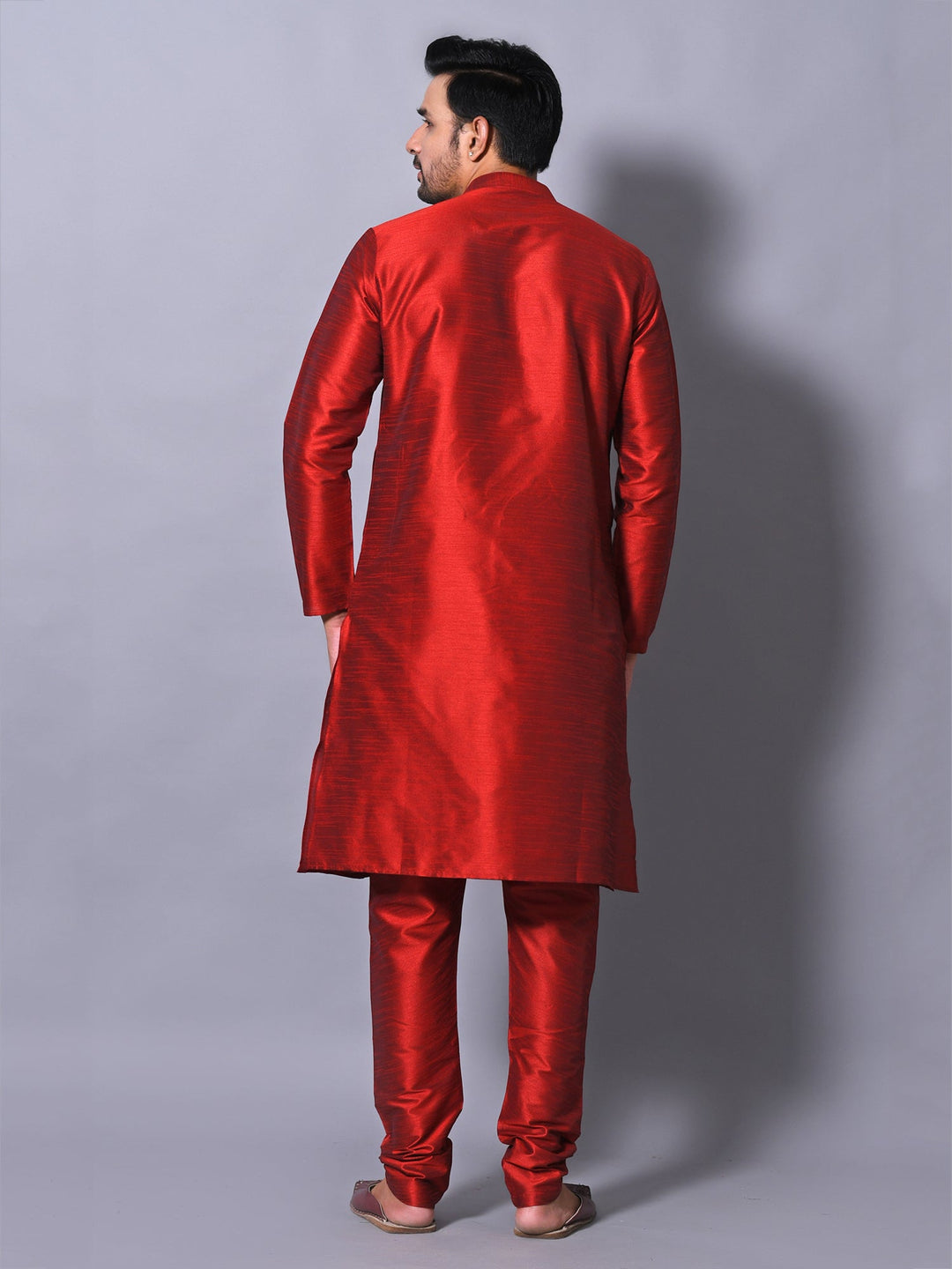 Solid Maroon Kurta Set