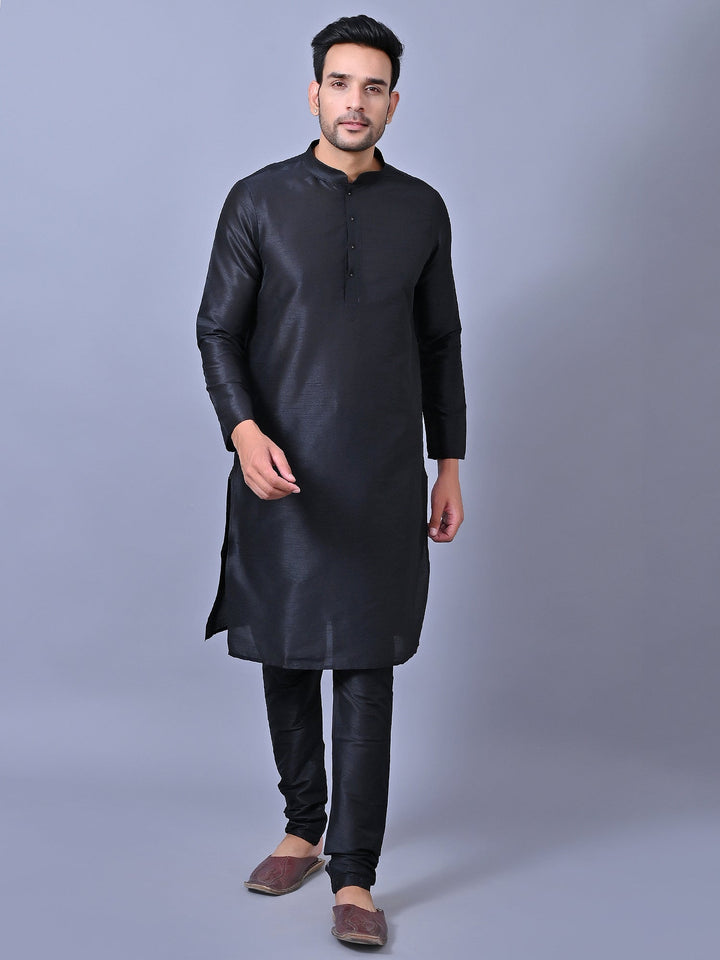 Solid Black Kurta Set