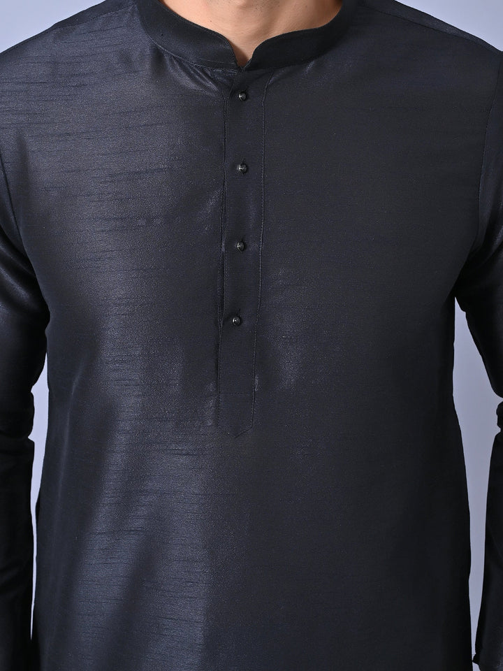 Solid Black Kurta Set