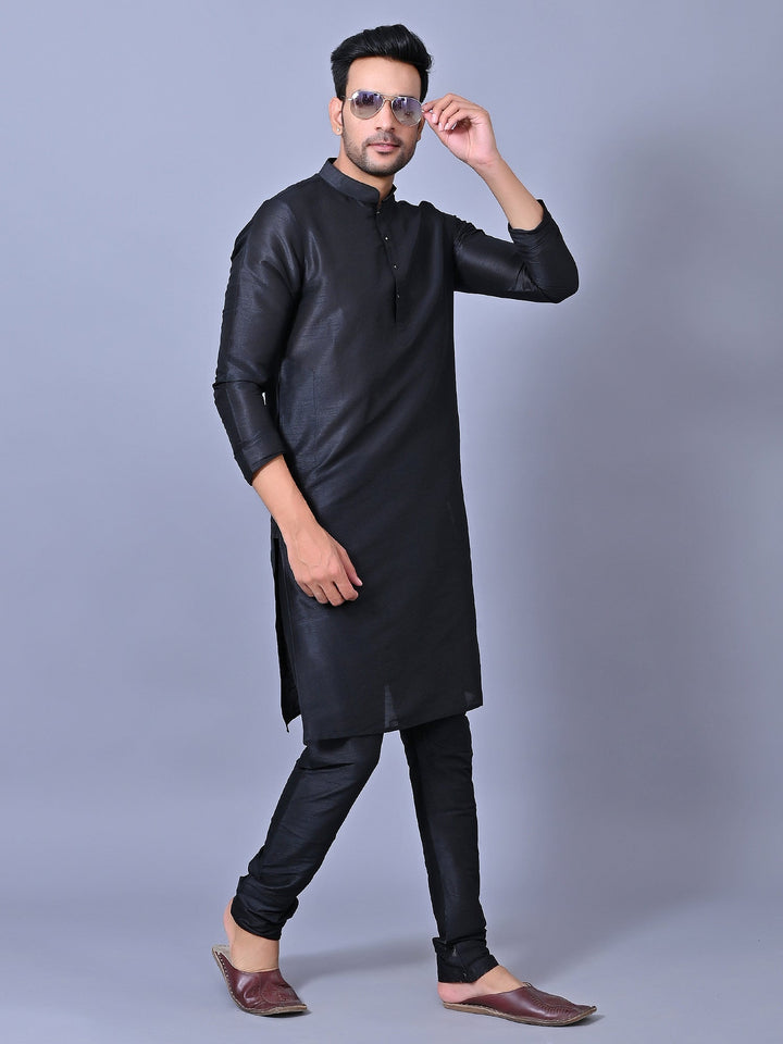Solid Black Kurta Set