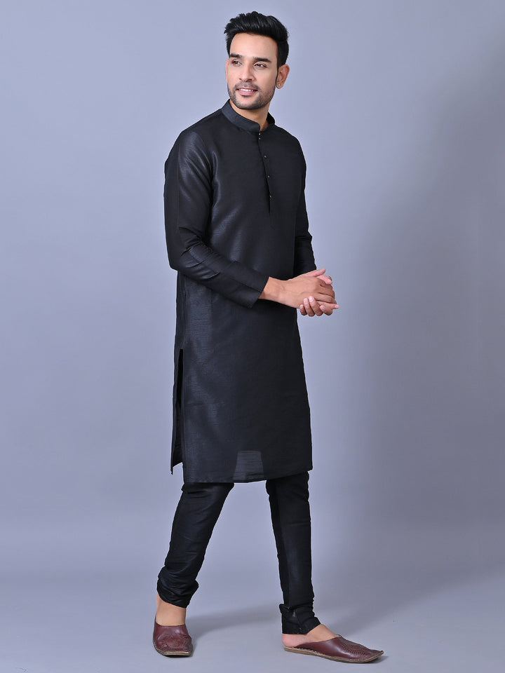 Solid Black Kurta Set