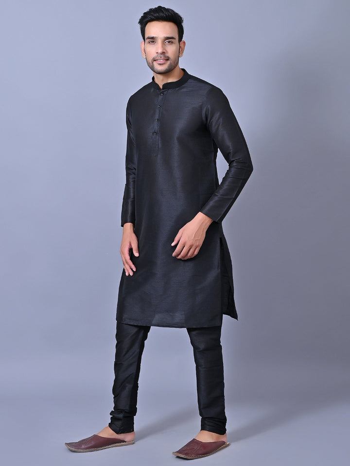 Solid Black Kurta Set