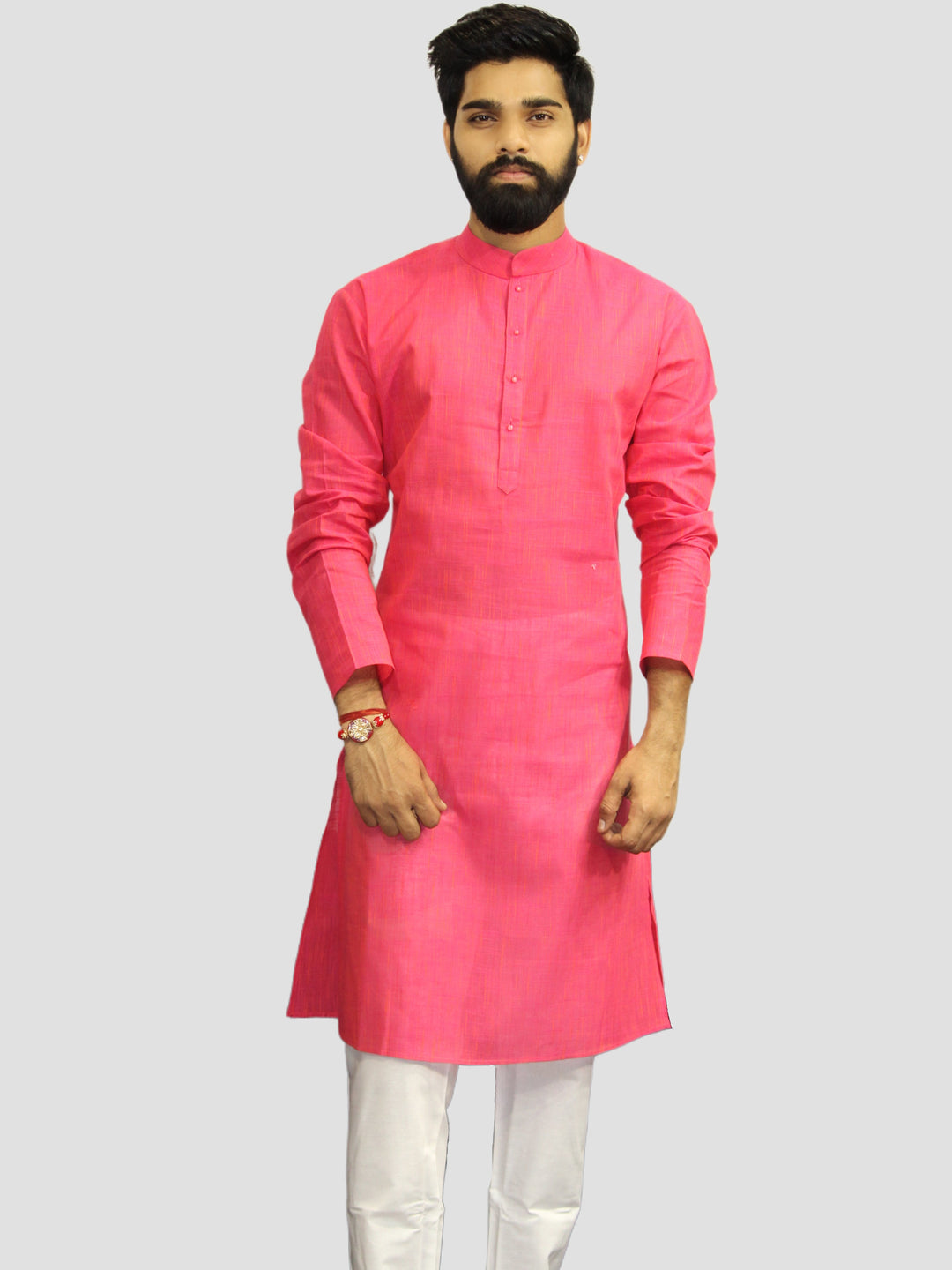 Textured Rose Kurta Set
