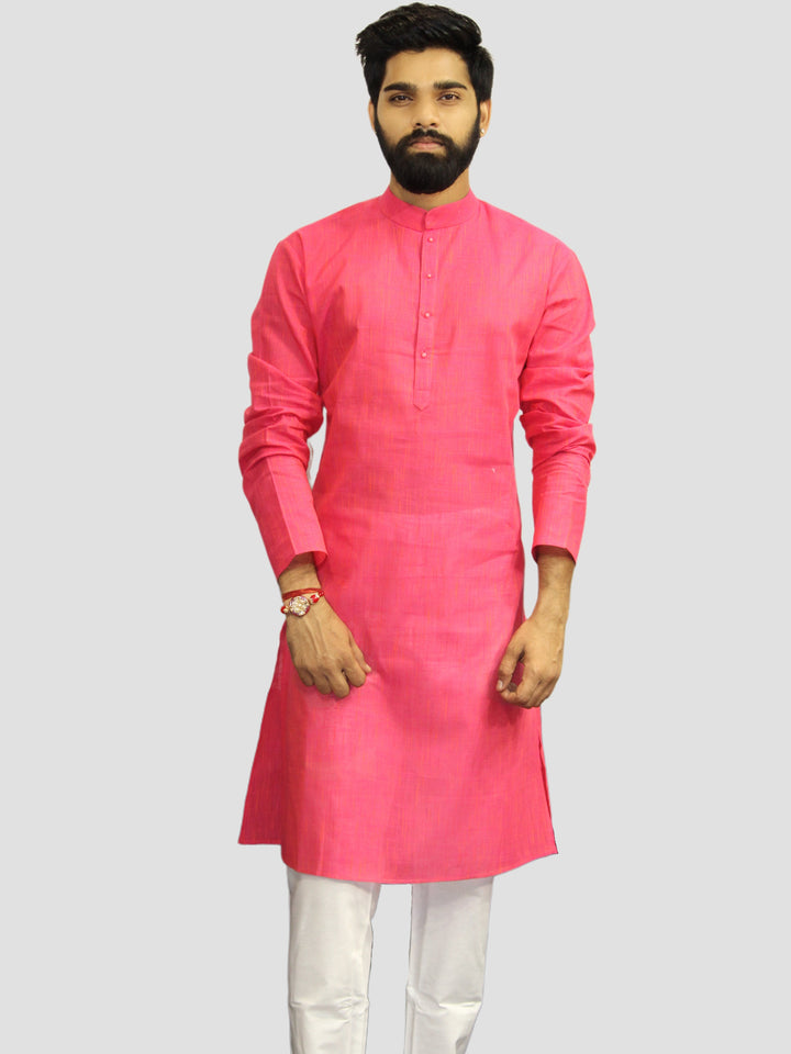 Textured Rose Kurta Set
