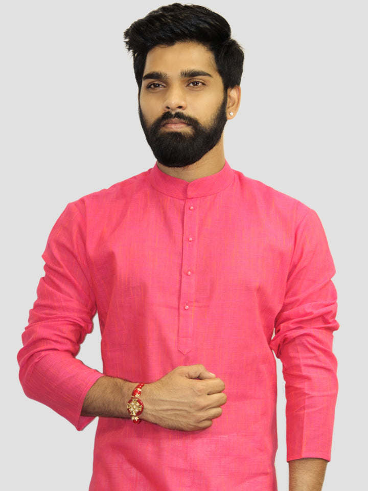 Textured Rose Kurta Set