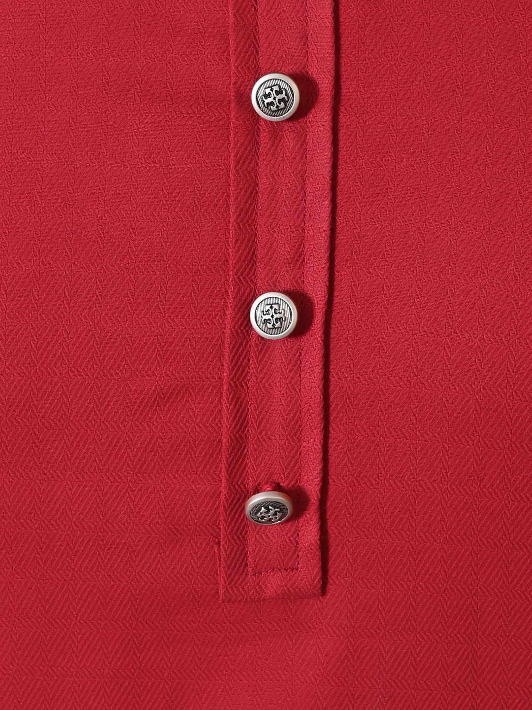 Textured Maroon Kurta Set