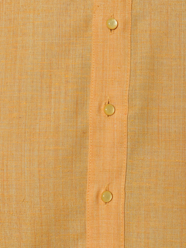 Textured Mustard Kurta Set