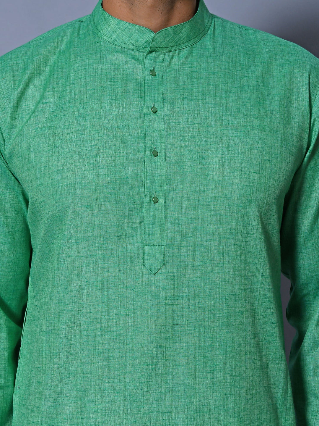 Textured Green Kurta Set