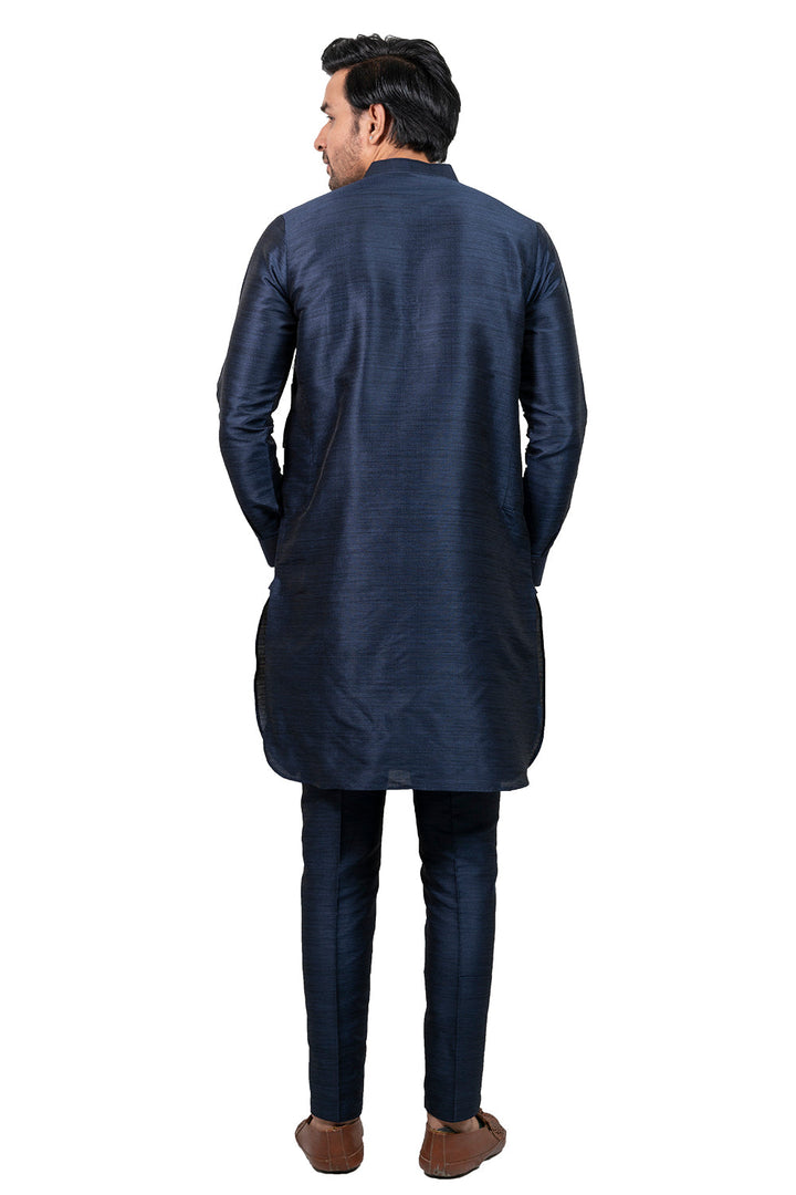Solid Navy Blue Kurta Set