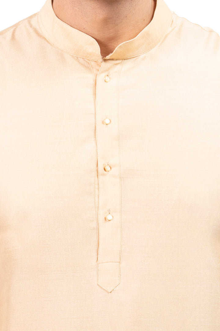 Textured Gold Kurta Set