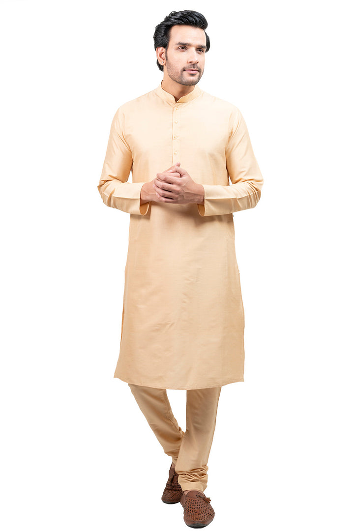 Textured Gold Kurta Set