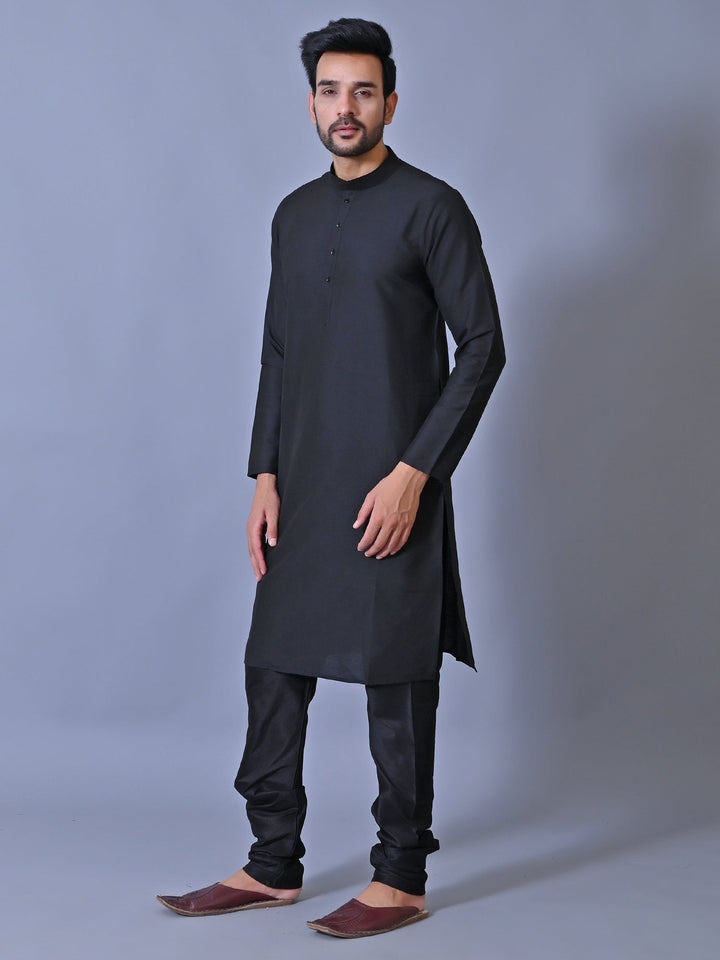 Solid Black Kurta Set