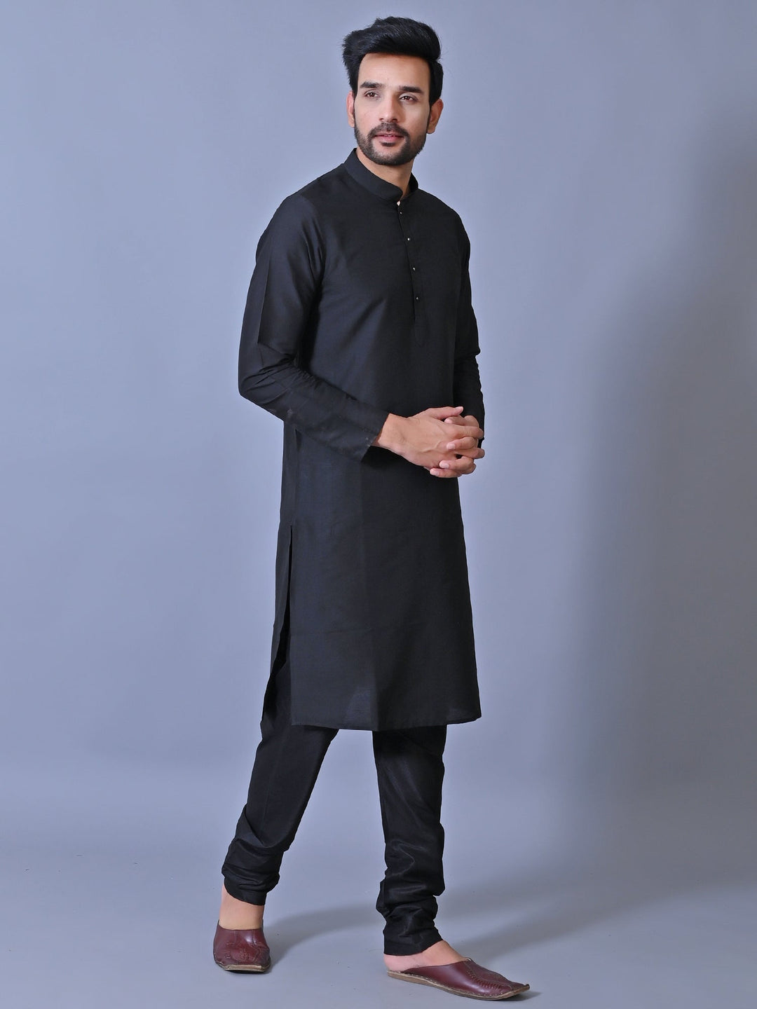 Solid Black Kurta Set